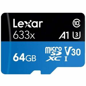 Lexar microSDカード 64GB microSDXC UHS-I A1 U3 V30