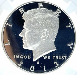 1円スタート 最高鑑定 2013年 ケネディ 50セント 銀貨 サインラベル NGC PF70 ウルトラカメオ アメリカ JFK ハーフダラー コイン