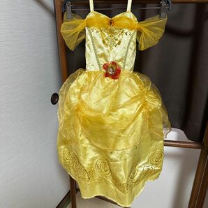 美女と野獣　ベル　コスプレ　子供　ハロウィン　ディズニー　黄色　ドレス　