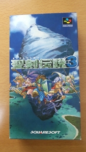 聖剣伝説3 SFC 箱 説明書付き 中古 クリーニング 動作OK スーパーファミコン