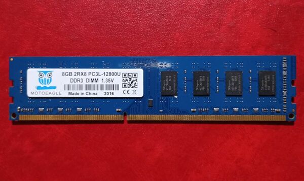 DDR3L-1600 8GB×1枚【送料無料】PC3L-12800 デスクトップPC用メモリ 1.35V