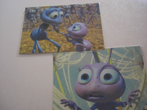  unused A Bug's Life postcard 2 sheets 