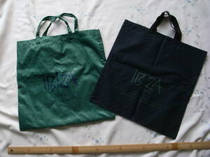 IBIZA　ショッピングバッグ　エコバッグ　収納袋　2枚セット