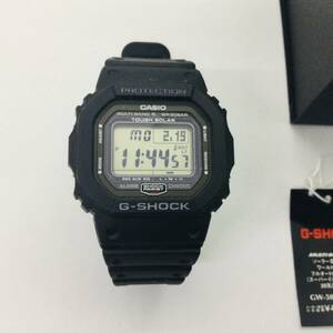 ★1円売切★□中古品□ GW-5000U-1JF CASIO G-SHOCK（ジーショック）ブラック メンズ ウレタンベルト ソーラー電波