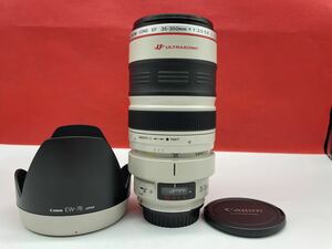 ＊ CANON ZOOM LENS EF 35-350mm 1:3.5-5.6 L ULTRASONIC カメラレンズ 白レンズ フード EW-78 AF動作OK キヤノン キャノン