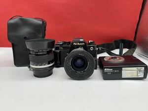 ＊ Nikon FA フィルムカメラ 一眼レフ ブラック レンズ NIKKOR 35mm 1:2 Zoom-NIKKOR 35-70mm 1:3.3-4.5 ニコン 