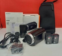 ■ SONY HANDYCAM HDR-CX675 ハンディカム デジタルビデオカメラ 通電確認済 バッテリー ケース 付属品 ソニー_画像1