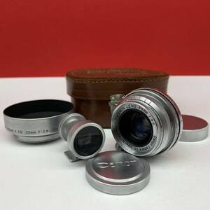 □ Canon LENS 35mm F3.2 Mマウント Leica ライカ カメラ レンズ ケース キャノン