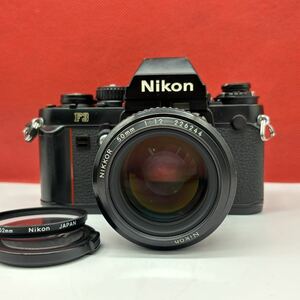 ◆ Nikon F3 フィルムカメラ 一眼レフカメラ ブラック ボディ NIKKOR 50mm F1.2 Ai レンズ シャッター、露出計OK ニコン