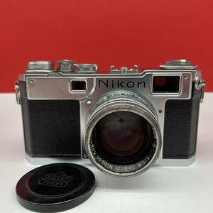 □ Nikon S2 フィルムカメラ レンジファインダー ボディ NIKKOR-S.C 5cm F1.4 レンズ 動作確認済 シャッターOK 現状品 ニコン