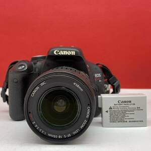 □ Canon EOS Kiss X5 デジタル一眼レフカメラ ボディ ZOOM LENS EF-S 18-55mm F3.5-5.6 II USM レンズ ジャンク バッテリー キャノン