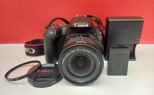 ■ Canon EOS KISS X9 ボディ ZOOM LENS 18-55mm F4-5.6 レンズ デジタル一眼レフカメラ 動作確認済 バッテリー 充電器 付属品 キャノン