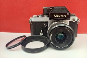 ■ Nikon F2 フォトミック ボディ NIKKOR 35 mm F2.8 レンズ シャッターOK 現状品 フィルム一眼レフカメラ ニコン