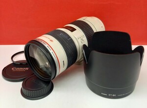 ■ Canon LENS EF 70-200mm F2.8 L ULTRASONIC カメラレンズ 白レンズ 望遠 AF動作確認済 キャノン