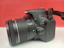 ■ Canon EOS KISS X9 ボディ ZOOM LENS 18-55mm F4-5.6 レンズ デジタル一眼レフカメラ 動作確認済 バッテリー 充電器 付属品 キャノン_画像2