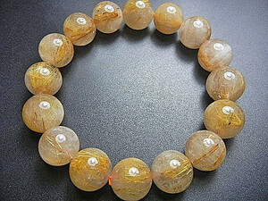  high class natural crystal JFV2717 super finest quality, ultimate . gold Taichi n rutile 13mm smoked beautiful goods super power 