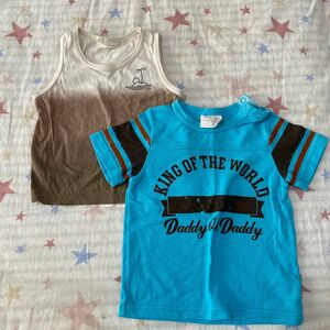 ダディオダディ　 半袖Tシャツ　タンクトップ　2枚セット