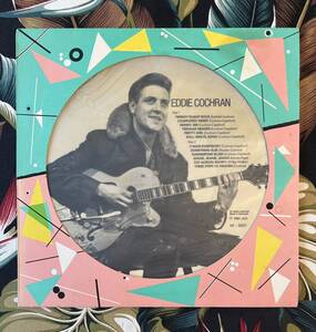 EDDIE COCHRAN ピクチャー盤 LP 1983 Denmark Pressing.. ロカビリー エディコクラン