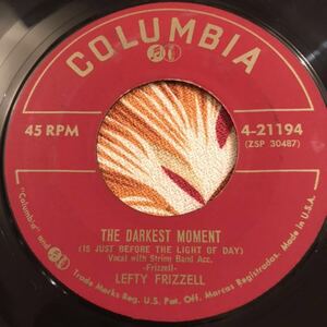 Lefty Frizzell Run 'Em Off US Original 7inch Hillbilly ロカビリー