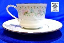 NORITAKE ノリタケ　ヴィンテージノリタケ　スプリング・ソングシリーズ デミタスコーヒーカップ&ソーサーセット5客組 未使用品　 _画像6