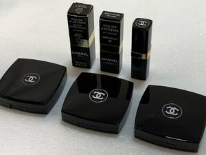 * used .CHANEL Chanel cosme 6 piece set sale eyeshadow chi- clip lipstick cosmetics secondhand goods control J500