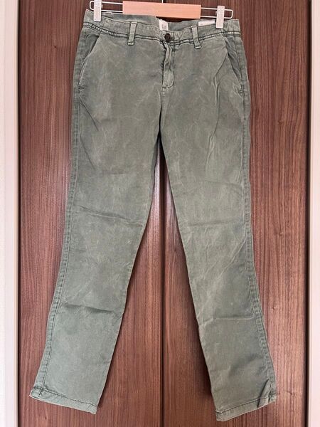 GAP ガールフレンドチノパンツ カーキ 00 Sサイズ