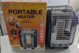 グリーンウッド　ポータブルヒーター　GCB-181 中古品　キャンプ用品　カセットボンベ使用　北海道発