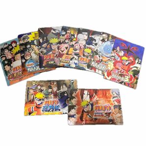 NARUTOトレーディングカード、ポストカード、フィギュア + 忍者グッズ(手裏剣2枚)