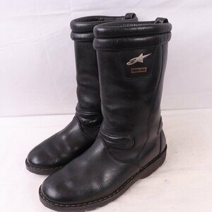 アルパインスターズ ブーツ 40/ 25.5cm ゴアテックス 黒 alpinestars バイクブーツ メンズ 古着 中古 eb1182