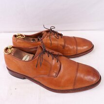 アレンエドモンズ 11 EEE キャップトゥ 茶 Lexington レキシントン ブラウン ALLEN EDMONDS USA製 ドレス メンズ 中古 古着 ds4252_画像7