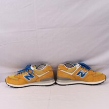 574 ニューバランス 25.5cm/new balance 黄色 イエロー 青 ブルー 白 ホワイト 中古 古着 スニーカーメンズ スニーカー yy2871_画像5