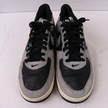 AIR FORCE 1 B SILVER SNAKE 28.5cm/NIKE エア フォース 1 B ナイキ 古着 中古 黒 ブラック グレー 白 シルバー メンズ スニーカーxx8001_画像3