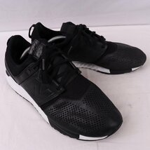 247 ニューバランス 28.0cm/new balance 黒 ブラック 白 中古 古着 スニーカー メンズ yy8769_画像6