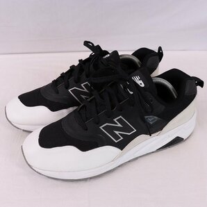 580 ニューバランス 27.0cm/new balance 黒 ブラック 白 中古 古着 スニーカー メンズ yy8794の画像1