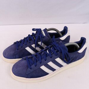 CAMPUS W 27.0cm/adidas キャンパス アディダス スニーカー 青 ブルー 白 中古 古着 レディース ad4799