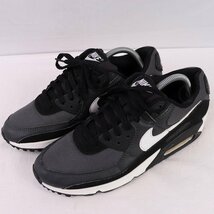 AIR MAX 90 Recraft 26.5cm/NIKE エア マックス 90 リクラフト ナイキ 古着 中古 黒 アイアングレー 白 メンズ スニーカーxx8025_画像1