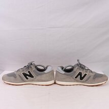 373 ニューバランス 27.5cm/new balance グレー 灰色 黒 白 中古 古着 スニーカー メンズ yy8827_画像5