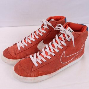 BLAZER MID 77 27.5cm/NIKE ブレザー ミッド 77 ナイキ 古着 中古 オレンジ 白 紺 メンズ スニーカーxx8039