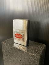 A420【希少】Coca-Cola Zippo 中古品 喫煙グッズ コカコーラ ジッポ 動作未確認 昭和 レトロ 当時物_画像3