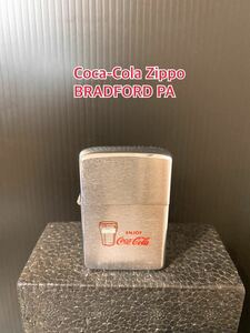 A423【希少】Coca-Cola Zippo 中古品 喫煙グッズ コカコーラ ジッポ BRADFORD PA 動作未確認 昭和 レトロ 当時物