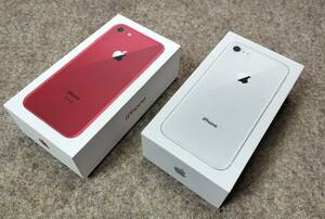  iPhone8 64GB用　白、赤、元箱のみ