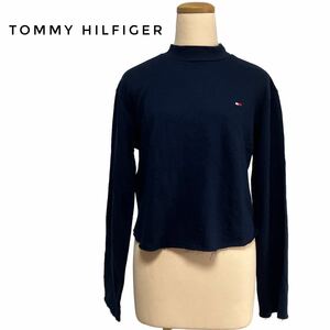 TOMMY HILFIGER トミーヒルフィルガー　シャツ　ネイビー　紺色　タグ付き　Sサイズ　ワンポイント