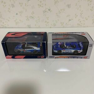 1/43 ミニカー エブロ Super GT GT-R & NSX ２台セット