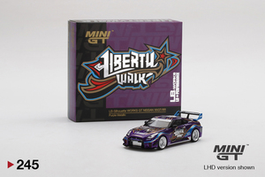 1/64 MINI-GT MGT00245-L LB-Silhouette WORKS GT Nissan 35GT-RR バージョン1 Purple Metallic シルエットワークス パープルメタリックR35