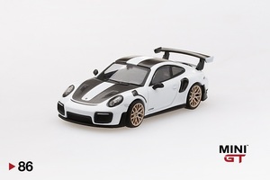 1/64 MINI-GT MGT00086-L ポルシェ 911 GT2 RS ヴァイザッハ パッケージホワイト 左ハンドル Porsche Weissach Package White ミニGT TSM