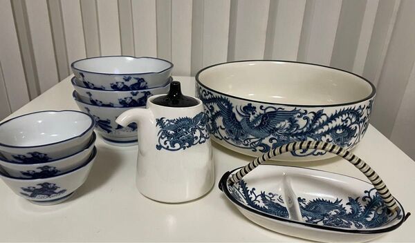 新年お値下げ!食器セット・鍋・湯豆腐・蕎麦・小鉢・和食器・薬味入れ 醤油さし 昭和レトロ お正月 新年 お鍋 鍋料理