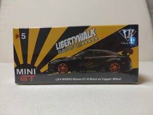 MINI GT 5 ミニGT　リバティー　ウォーク　LIBERTY WALK　GTR　copper wheel Black