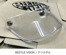 【OCEANBEETLE】オーシャンビートル BEETLE VISOR 純正バイザー /ブラック 黒 3点止め chopper SHORTY PTR 500TX MTX LAC BELL BUCO 定番_画像8