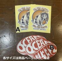 【OCEAN BEETLE】オーシャンビートル BEETLE ステッカー セット 4枚組 / バイカー Sticker Sacred Steel コラボ 犬 Pretty dog /ビッグロゴ_画像3