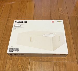 送料無料【新品未使用】イケア IKEA LEGO レゴ BYGGLEK ビッグレク ボックス ふた付き 35x26x12 cm